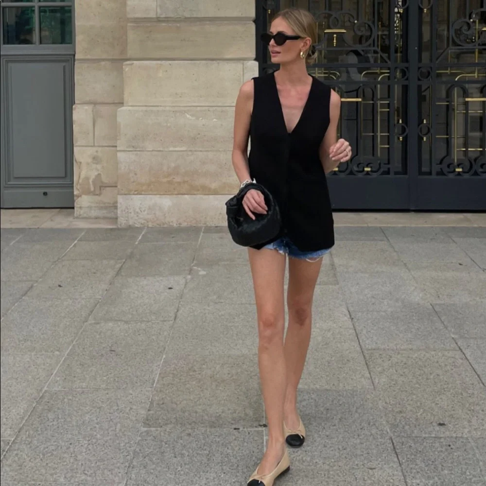 Loulou Studio Black Vest - Picture 8 of 11